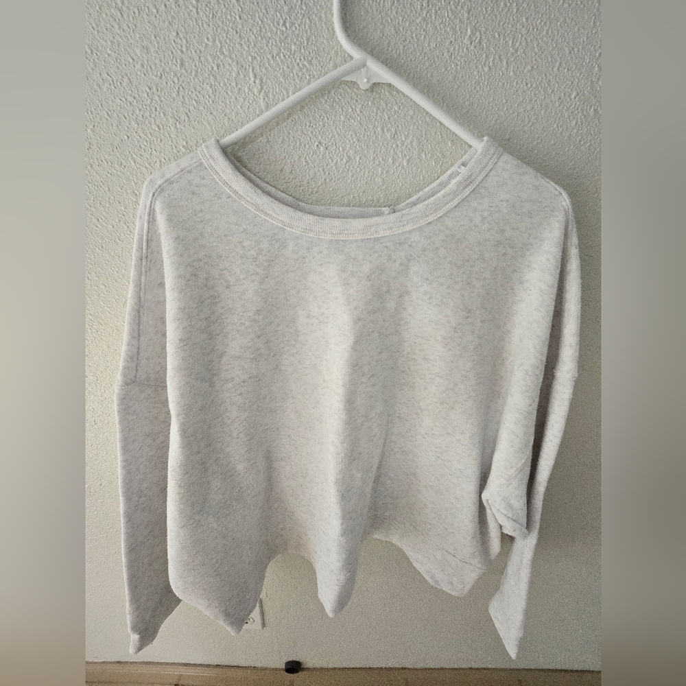 Ocean Drive Grayish Cream Sweatshirt - Cute Back!!